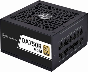 SilverStone Technology DA750R Gold 80 Plus Gold 750W ATX 3.0 & PCIe 5.0 Power Supply, SST-DA750R-GMA (SST-AX0750MCGD-C)