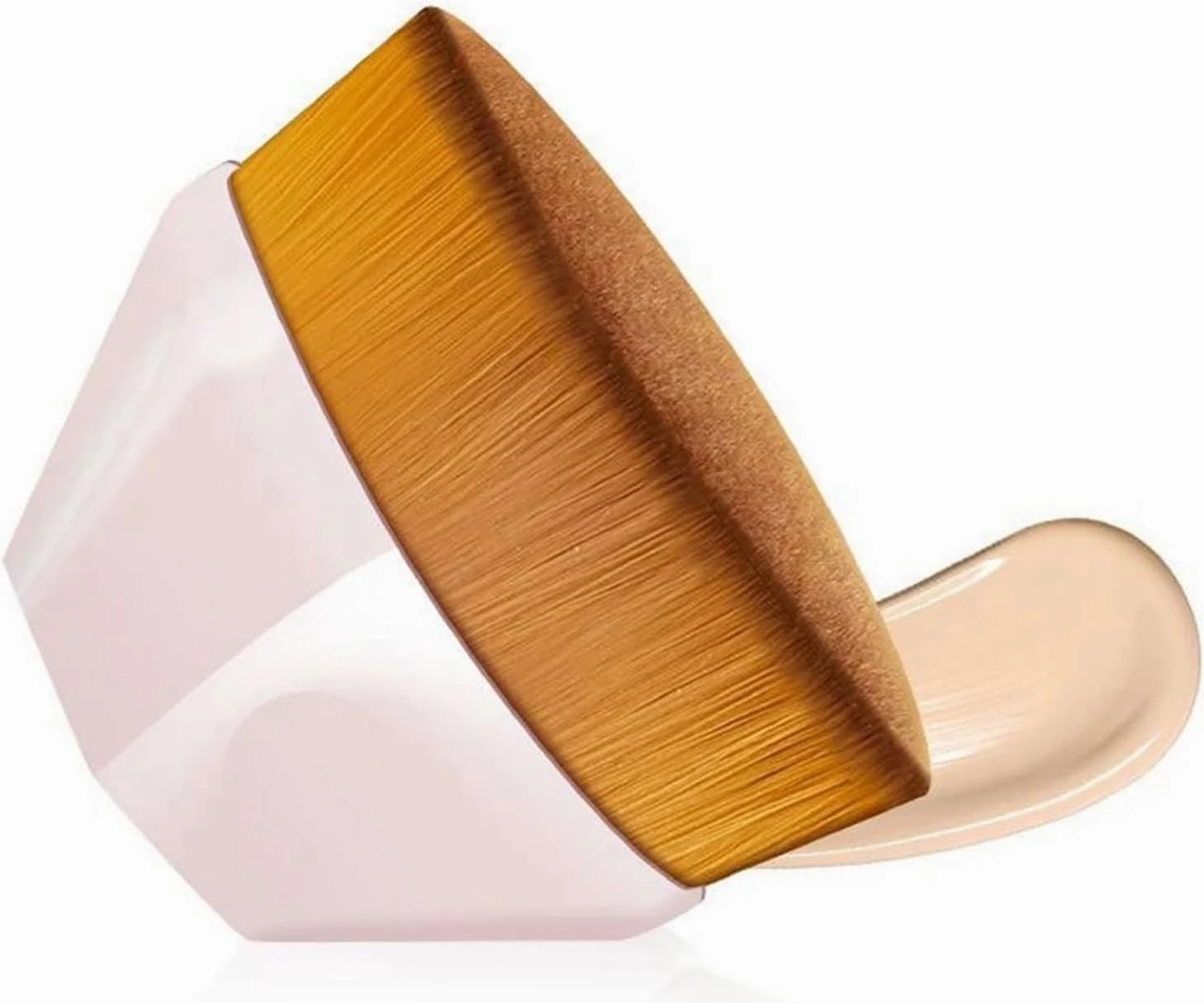 Six Corners Makeup Brush Kabuki Flawless Foundation Brush for Liquid Make Up Brush Set Cosmetic Soft Synthetic Makeup for Women(Green)