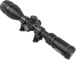 SNIPER MT 4-12x50 AOL Rifle Scope with Red/Green/Blue Illuminated Reticle Riflescope, Adjustable Objective (MT4-12x50AOL)