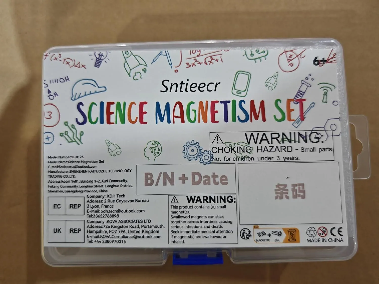 Sntieecr Labs Junior Science Magnetism Set for Experiment Education, Science Experiment Tool Physics Educational Toys for Kids Teen