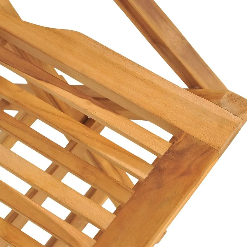 Solid Teak Wood Folding Patio Chairs Set of 8, 21.7x24.4x35.4 Inch Weather-Resistant Outdoor Furniture with Slatted Design for Backyard, Poolside, Camping & Beach