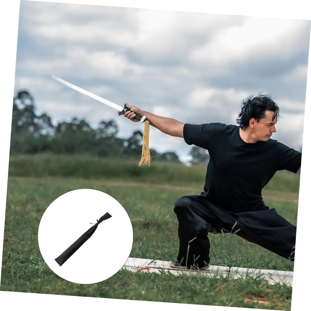 Sosoport Japanese Sword Carrying Case Thick Protection Bag for Swords Multifunctional Storage Pouch Space Saving