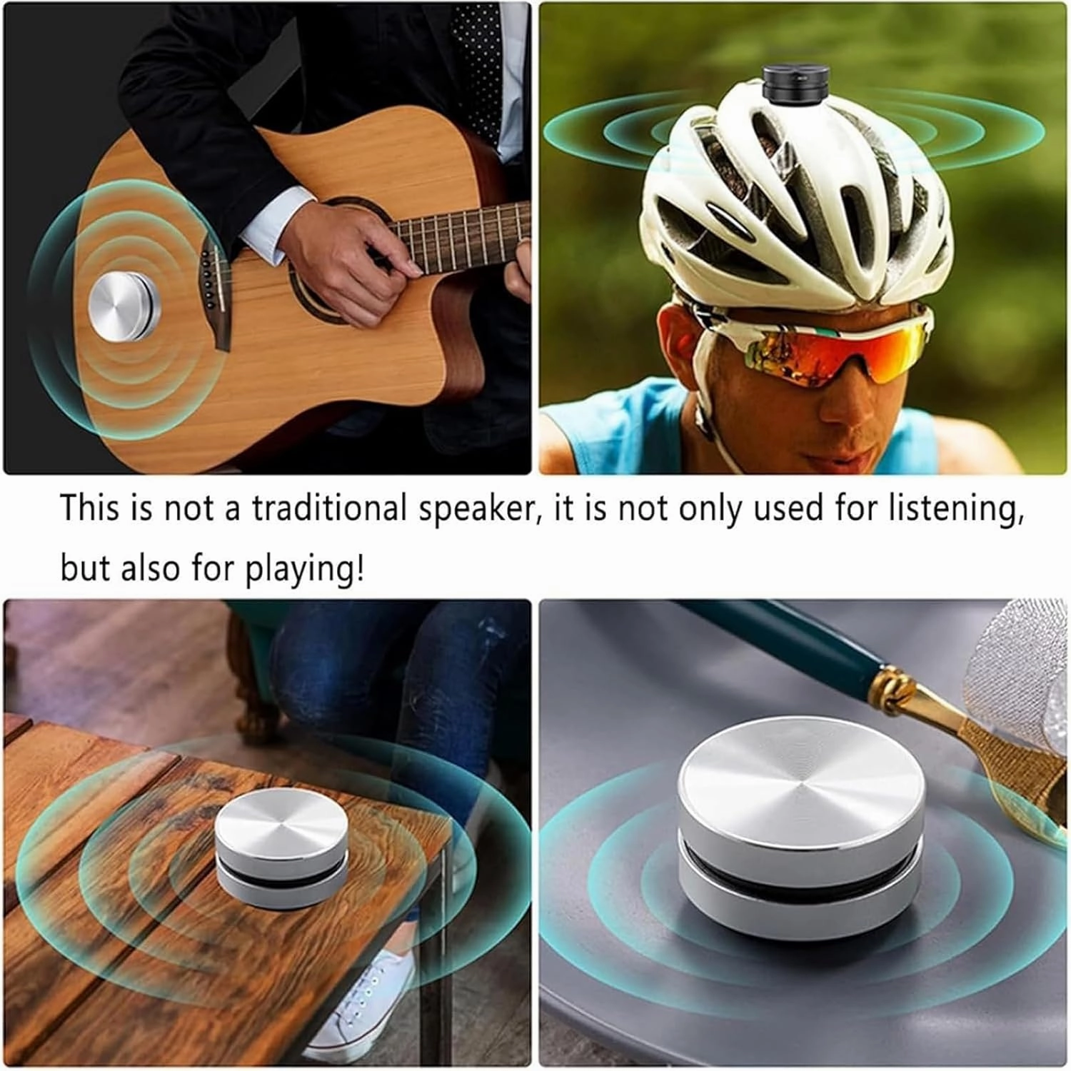 Sound Pod Shower Speaker, The Sound Pod Pro Speaker Waterproof, Soundpod/Stick Tune Portable Wireless Bone Conduction Speakers, with Suction Cup Turn Anything into a Speakers for Bath (Black)
