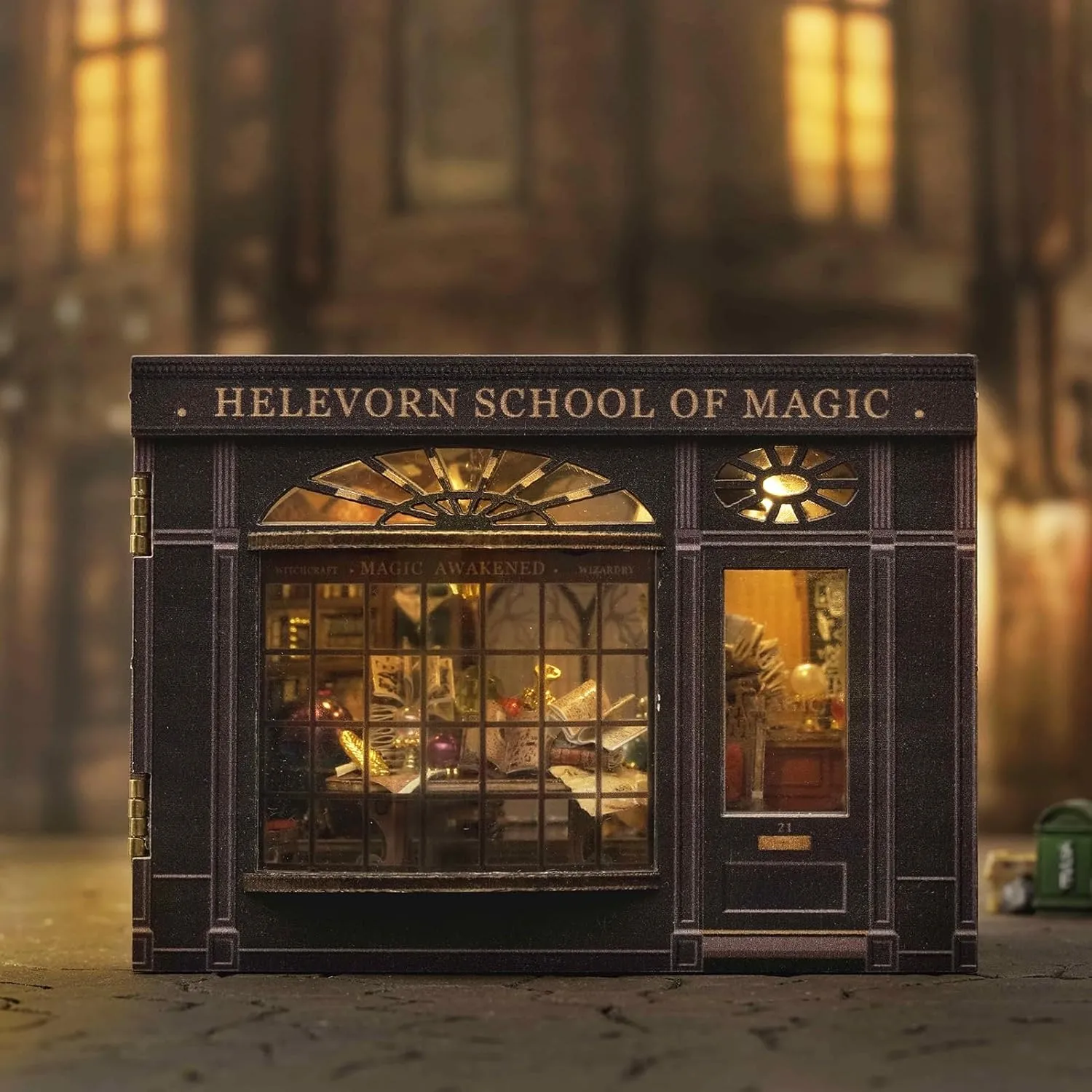 Spilay DIY Miniature Dollhouse Kit with Wooden Furniture, and LED DIY Dollhouse Kit, Handmade Crafts, Birthday, Christmas and Valentine's Day Gifts Magic House Series (Magical Fate)
