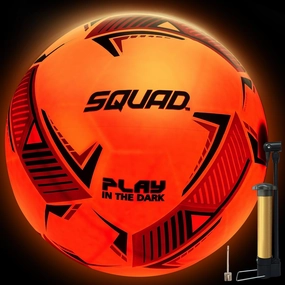 SQUAD Upgrade Rechargeable Glow in The Dark Soccer Ball - Light Up Soccer Ball Toys for Boys & Girls 8-15  Year Old - Ideal Gifts for Kids, Teens
