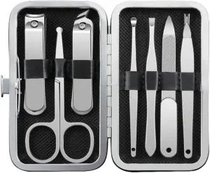 Stainless Steel Nail Clipper Set 7 Pieces Home Nail Scissors Nail Clippers Manicure Tools