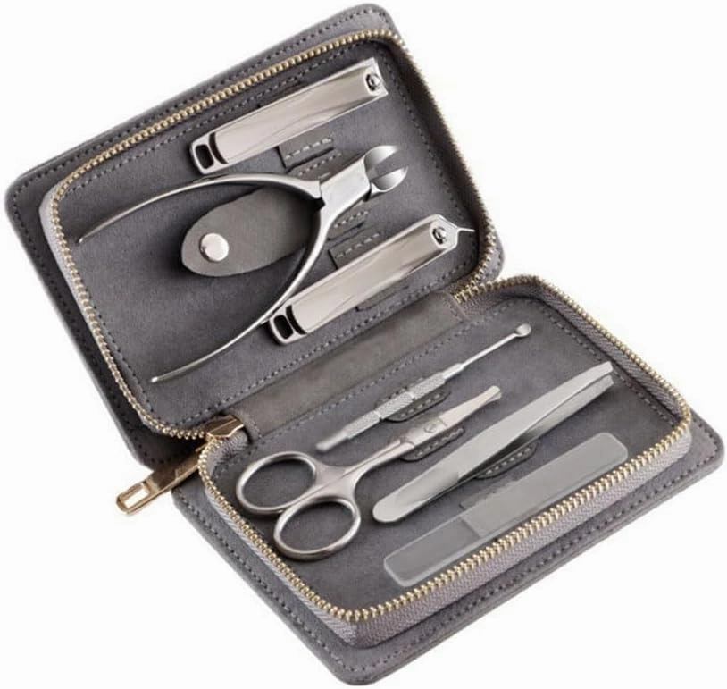 Stainless Steel 7 Piece Nail Clipper Set Scissors Pliers Manicure Nail Tools for Home Use
