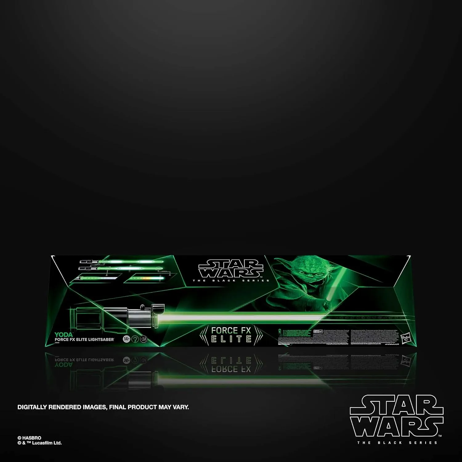 Star Wars The Black Series Yoda Force FX Elite Electronic Lightsaber with Advanced LED and Sound Effects, Ages 14 and Up