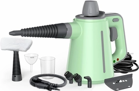 Steam Cleaner, VeRosky Handheld Pressurized Steamer for Home Use, Multi-Surface Cleaning with 10 Accessories & Safety Lock, Deep Cleans Floor, Grout, Upholstery, Car and Grease