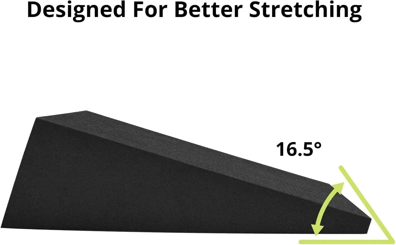 StrongTek 13" Large Yoga Foam Wedge, Slant Board, Calf Stretcher, Improve Lower Leg Strength, Stability, Incline Wedge, Knee Pad, Back Support, Footrest Cushion, Physical Therapy, One Pair