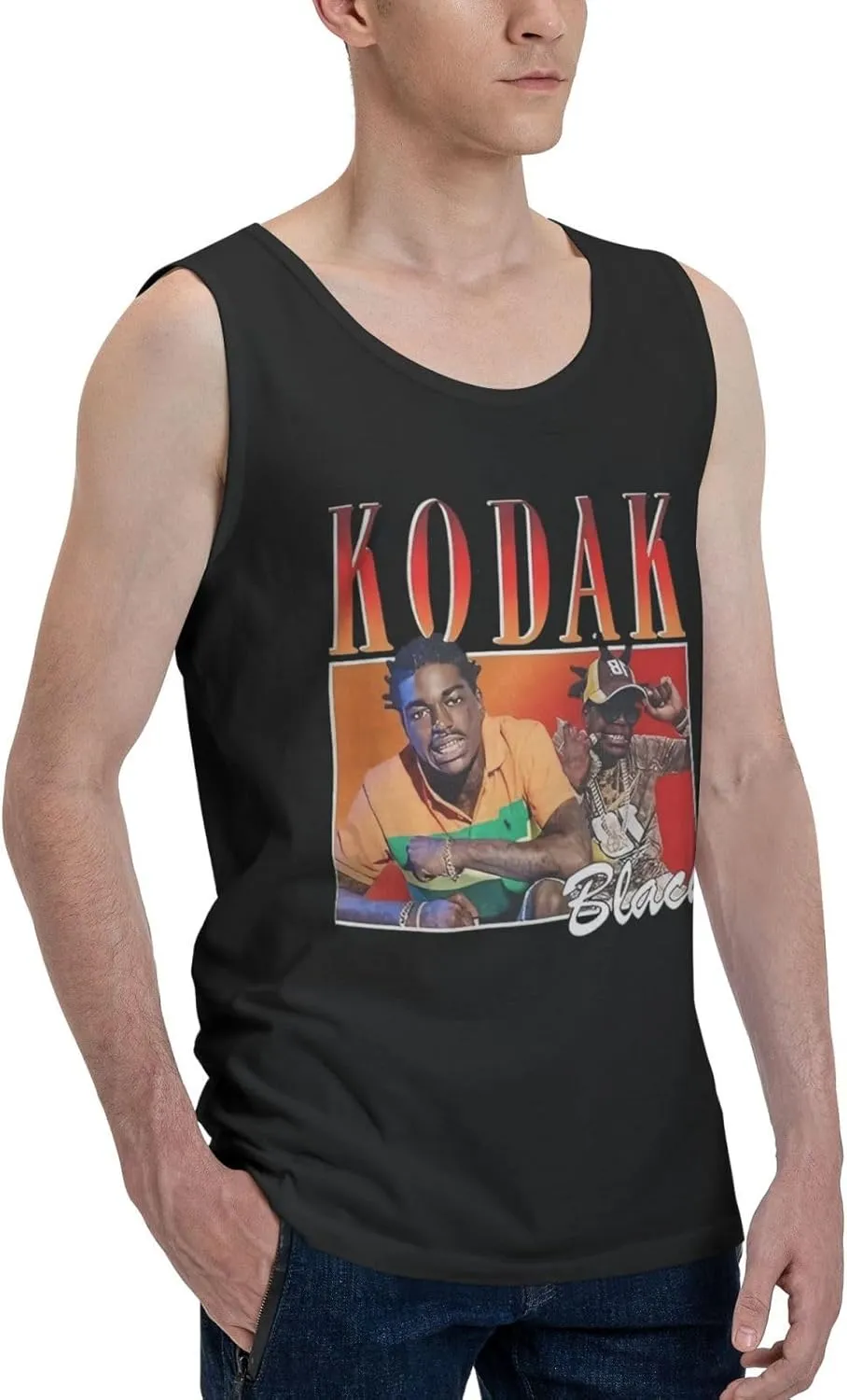 Summer Beach Tank Top Men's Workout Tank Tops Sports Vest Sleeveless Tops