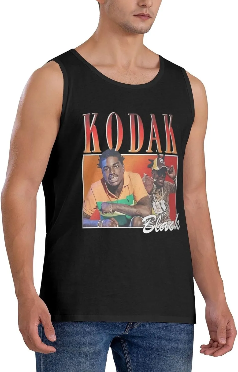 Summer Beach Tank Top Men's Workout Tank Tops Sports Vest Sleeveless Tops