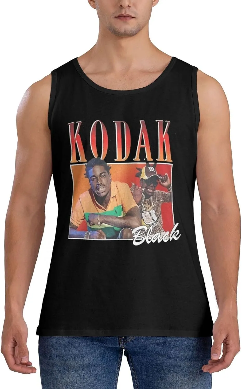 Summer Beach Tank Top Men's Workout Tank Tops Sports Vest Sleeveless Tops