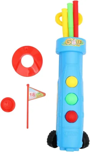SUPVOX Educational Golf Toys for Boys and Girls Mini Golf Set Plastic Clubs for Family Games Random