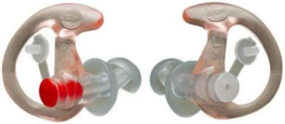 SureFire EP3 Sonic Defenders Filtered Earplugs, Double Flanged Design, Reusable