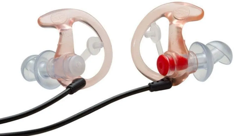 SureFire EP3 Sonic Defenders Filtered Earplugs, Double Flanged Design, Reusable