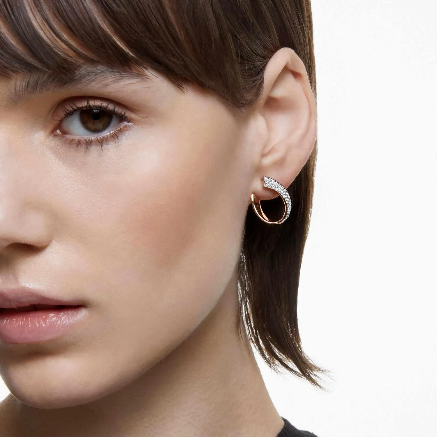 Swarovski Exist Crystal Earring and Necklace Jewelry Collection, Clear Crystals