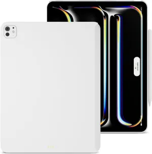 SWITCHEASY CoverBuddy Lite for 2024 iPad Pro 13" - iPad Pro Case Compatible with Magic Keyboard for iPad Pro 13" (M4), for Those Who Don't Have Stylus Pencil - White (1.2)