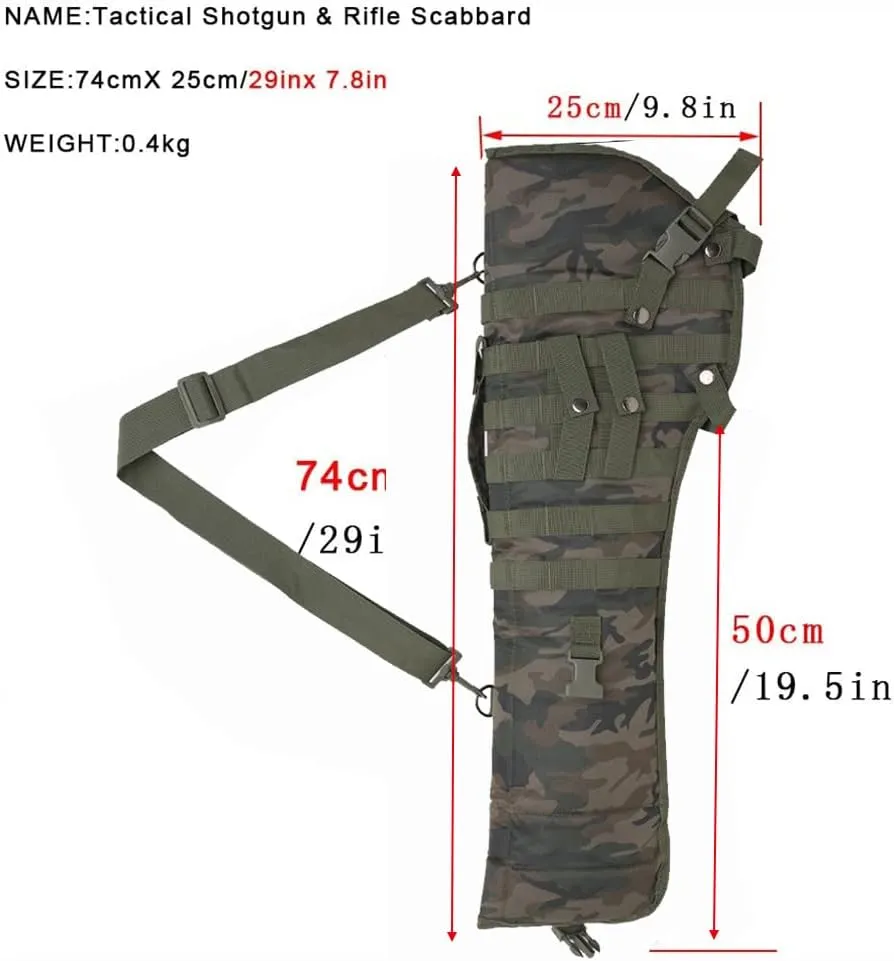 Tactical Rifle Scabbard Shotgun Shoulder Bag