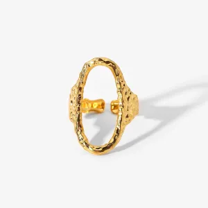 Tara Oval Gold Ring
