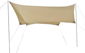 Tent Tarp Outdoor Camping Tarp Portable Waterproof Rain Fly Tent Tarp for Camping Hiking Tent Tarp (Color : Khaki, Size : Small)