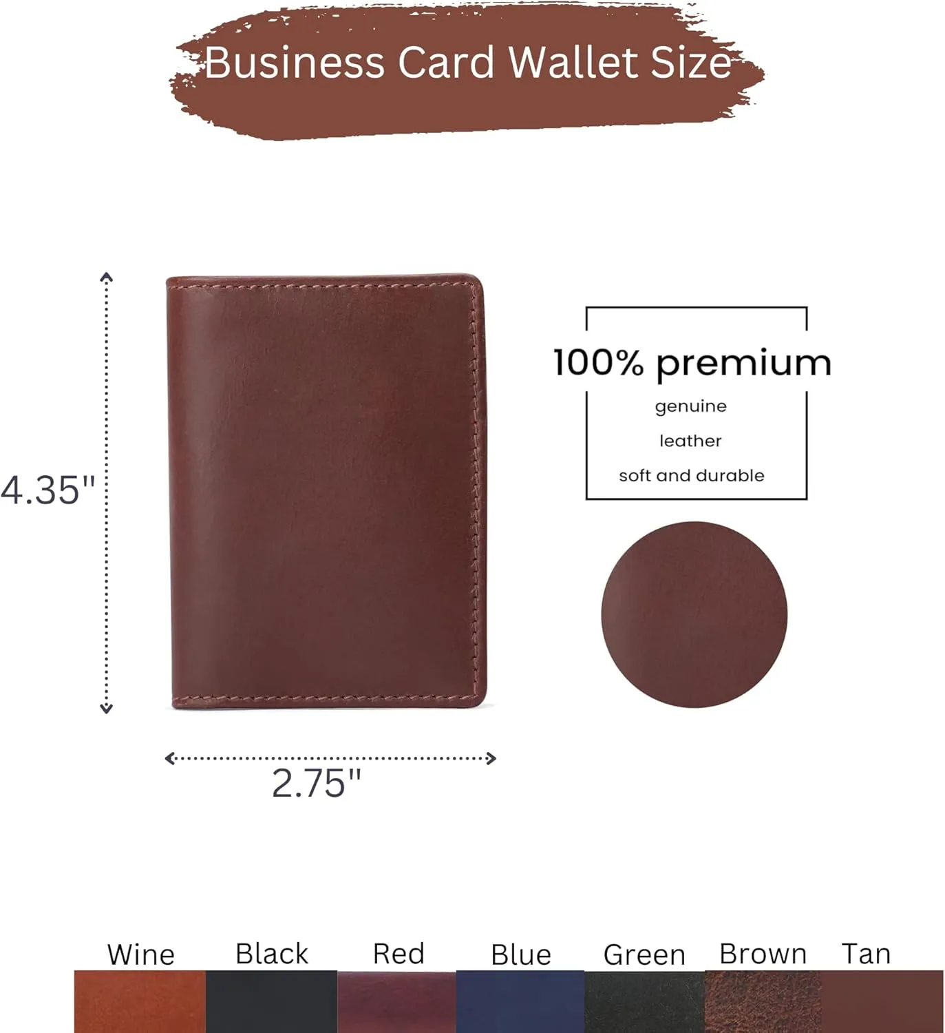 The Antiq Premium Leather Card Wallet, RFID Blocking Expandable Business Card Case, Bifold Card Holder for Men and Women, Men's Purse, Wallet for Men (Business Card Wallet, Green)