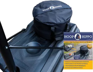 The Hoop Hippo – Heavy-Duty Weight for Basketball Hoop Base – Holds Up to 200 lbs of Sand – Easy-to-Fill, All-Weather Design – Stability, Safety & Attractive