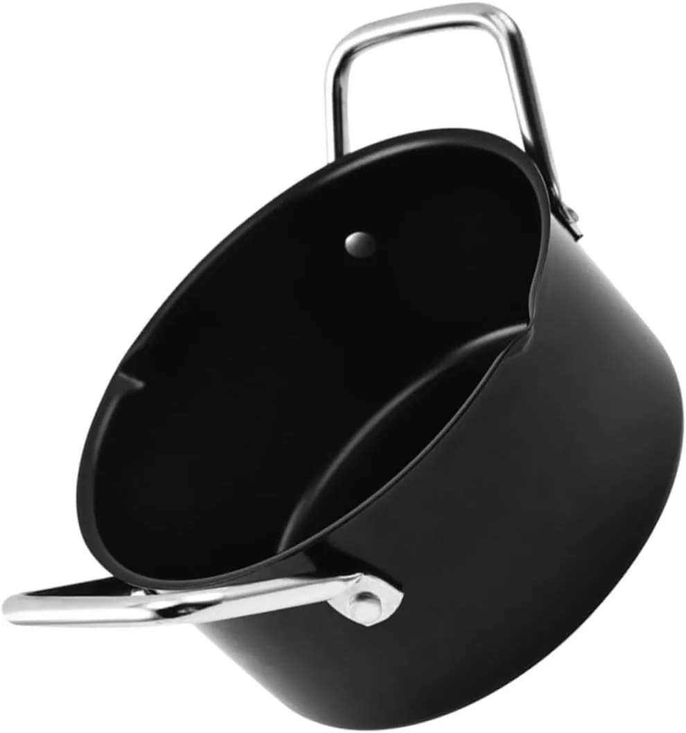 Thick Material Outdoor BBQ Pot Kettle Camping Cookware Soup Pot Steel Handle for Camping