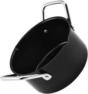 Thick Material Outdoor BBQ Pot Kettle Camping Cookware Soup Pot Steel Handle for Camping
