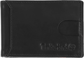 Timberland Men's Slim Leather Front Pocket Credit Card Holder Wallet