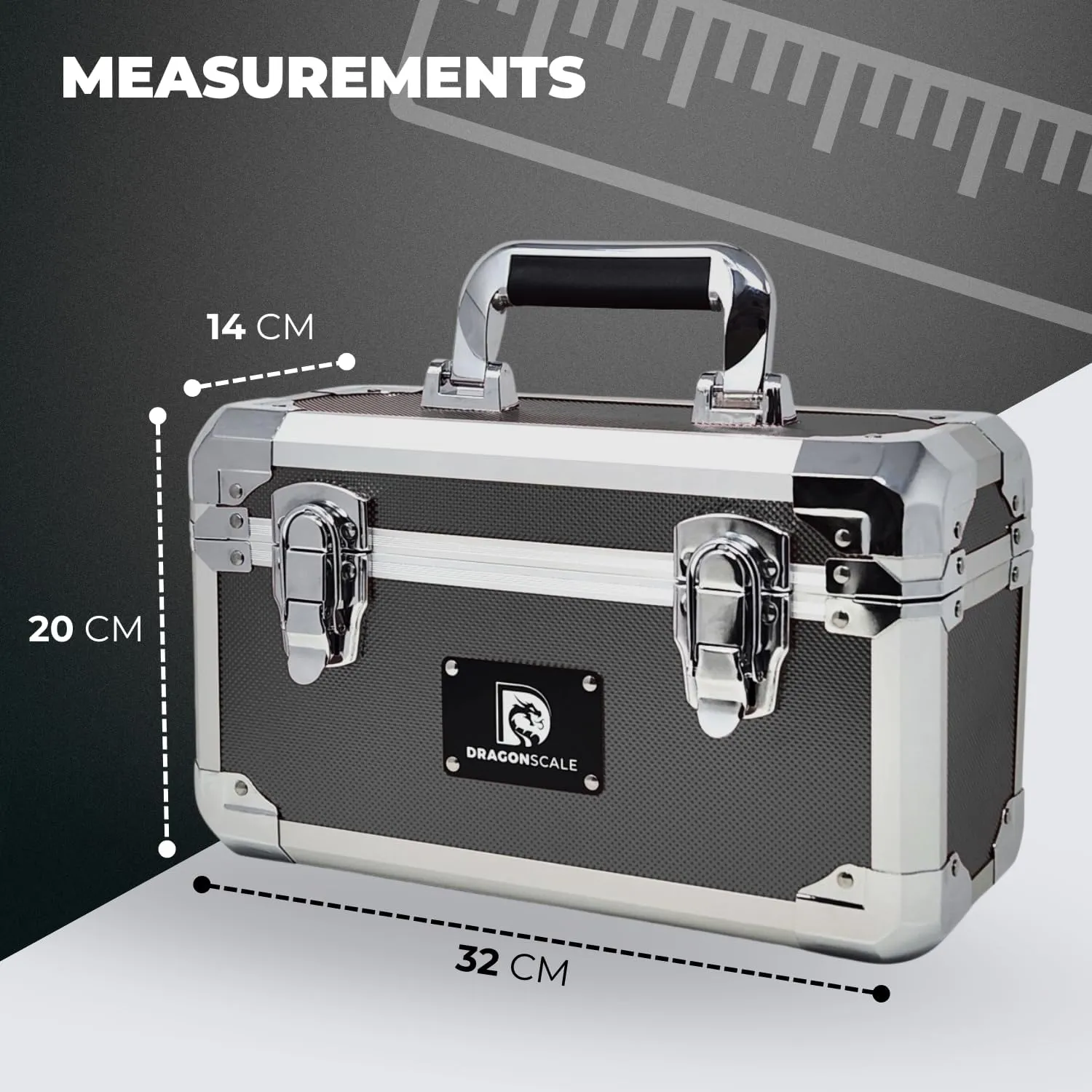 Titan Metal Slab Case – Holds 45 Graded Sports and Trading Cards – Durable Aluminum Storage Box for PSA, BGS, CGC Slabs – XC-45 Grey