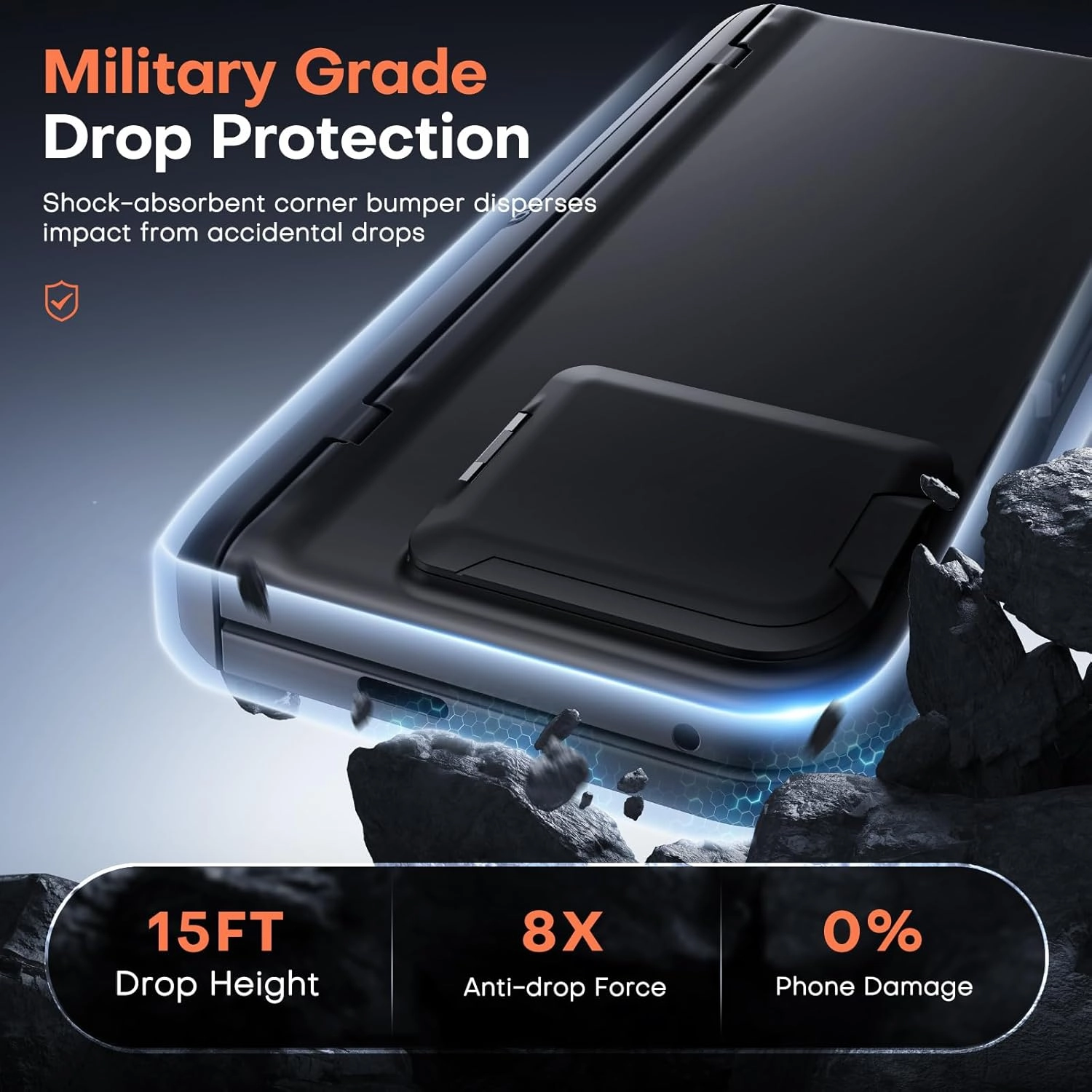 TONGATE Magnetic for Pixel 9 Pro Fold Case with Privacy Screen Protector, [Compatible with MagSafe] [with Camera Cover & Hinge Protection] Full-Body Rugged Stand Case for Google Pixel 9Pro Fold, Black