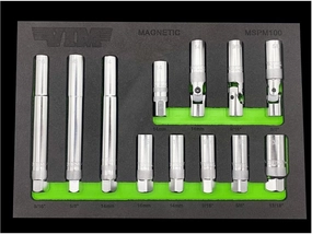 Tools 12 PC. 3/8'' DR. Magnetic Spark Plug Master Set