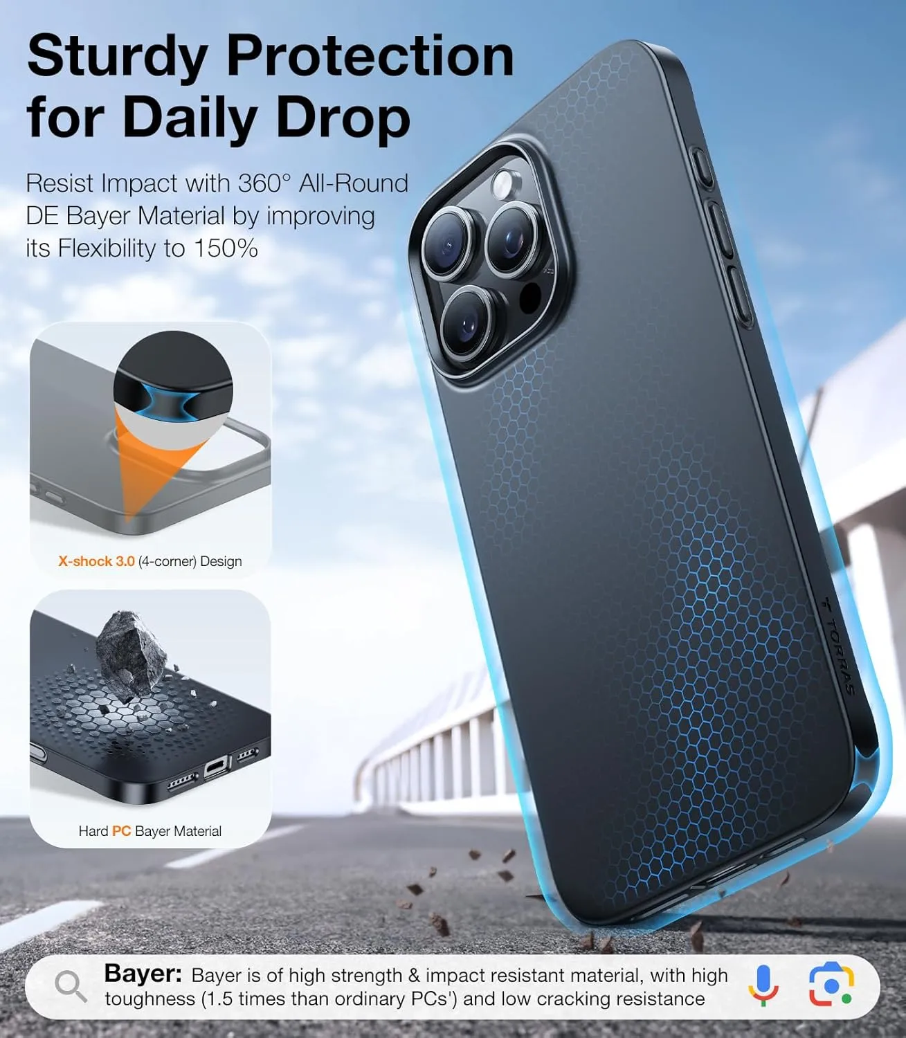 TORRAS Magnetic Slim Fit for iPhone 16 Pro Case, 6.3 inch, Ultra-Thin Case Compatible with MagSafe, Lightweight Matte Anti-Scratch Hard PC Cover Phone Case for iPhone 16 Pro OriginFit, Black