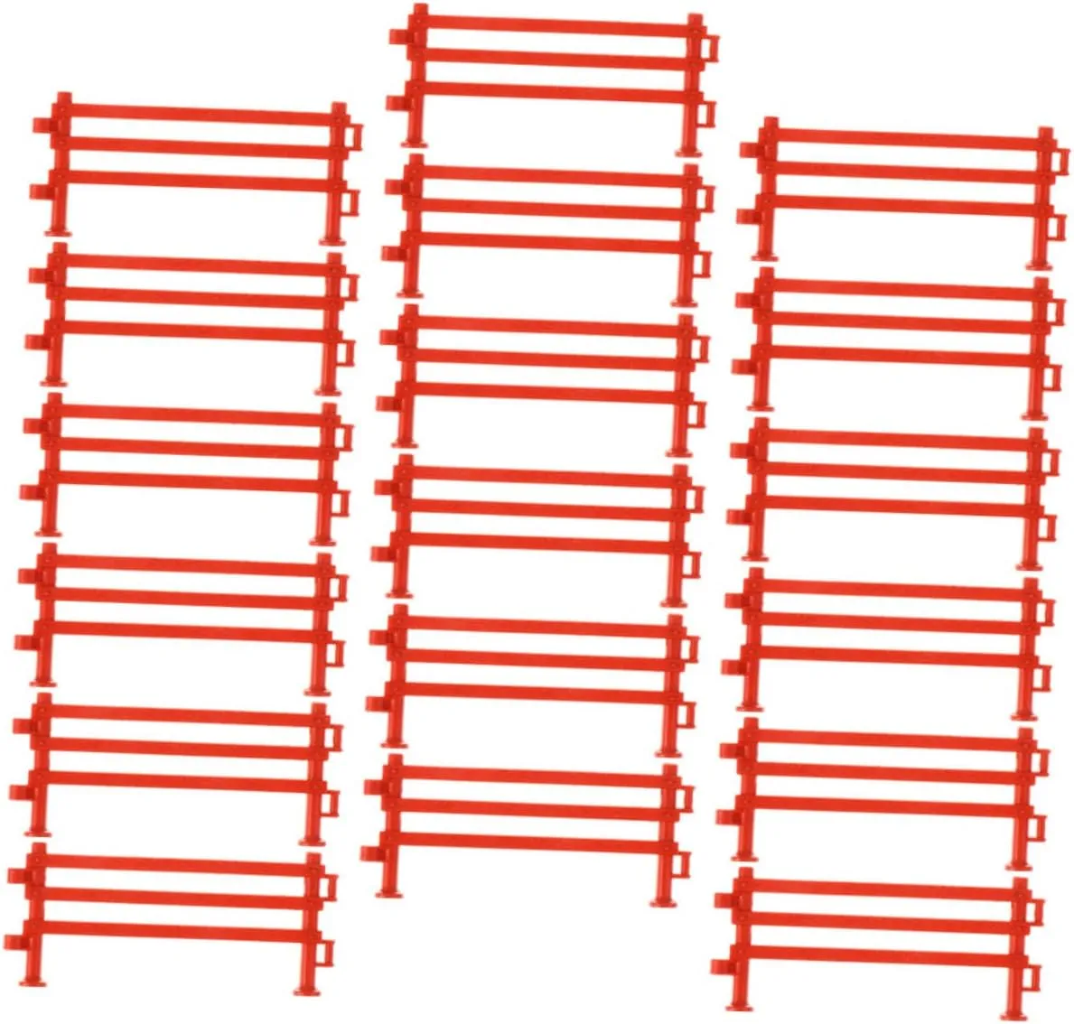 TOYANDONA 200Pcs Miniature Fence Panel Accessories for Micro Landscapes Dollhouse and Model Durable Smooth Brick Fencing for Creative Play and Decoration