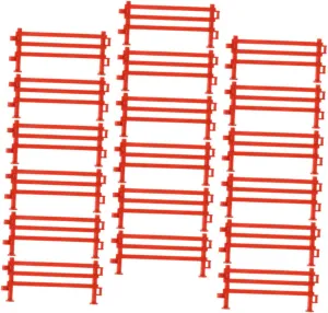 TOYANDONA 200Pcs Miniature Fence Panel Accessories for Micro Landscapes Dollhouse and Model Durable Smooth Brick Fencing for Creative Play and Decoration