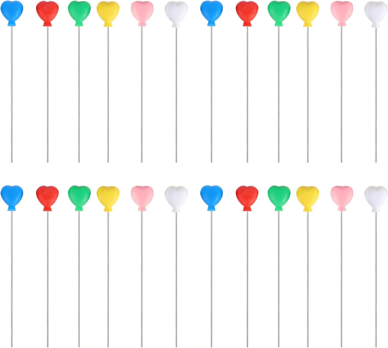 TOYANDONA 50Pcs Miniature Balloons Dollhouse 3D Balloons Cake Picks Plastic for Fairy Garden Bonsai Dollhouse Cake DIY Decorations (Heart Shape)