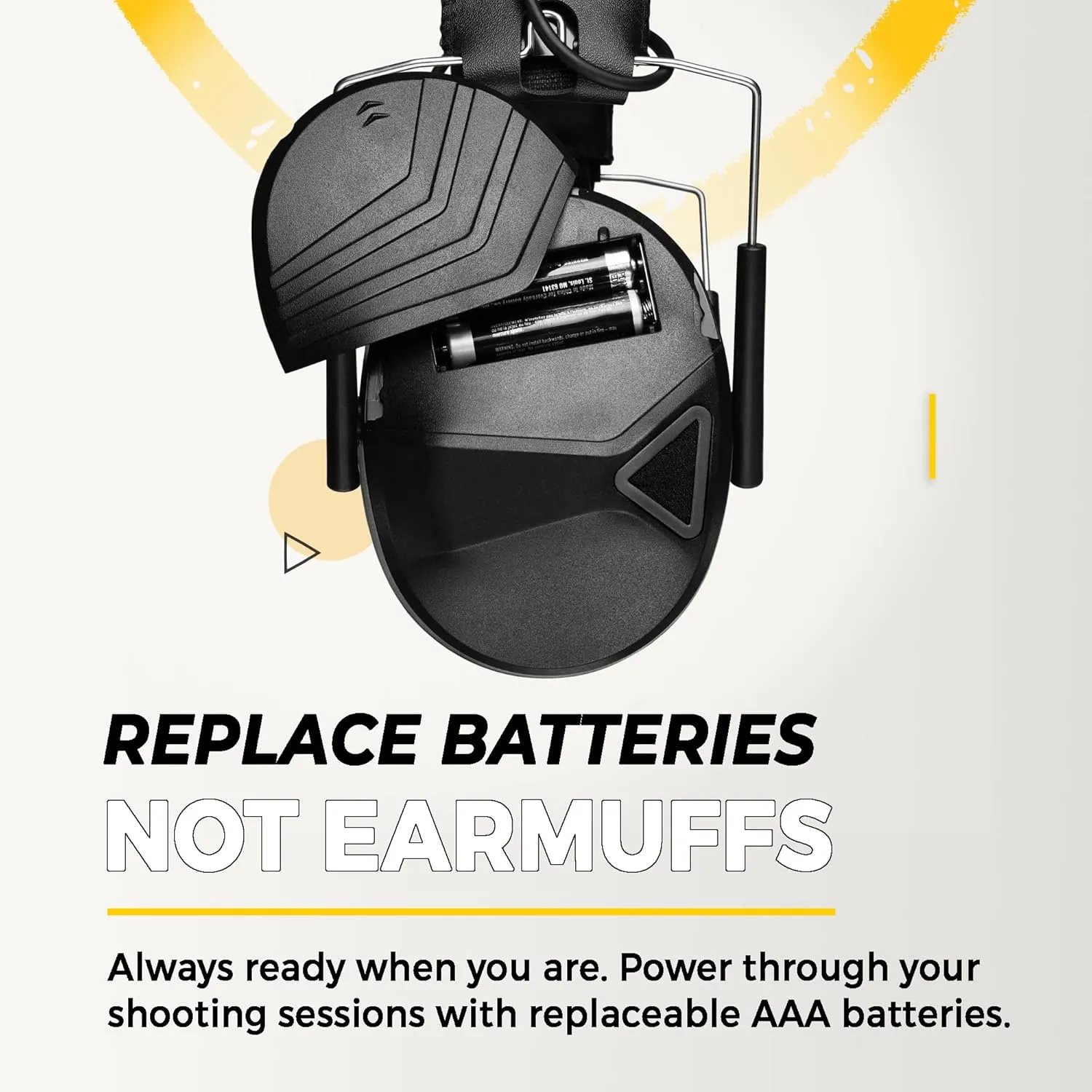 TradeSmart TacticalEdge NRR 24 Electronic Earmuffs – Active Shooting Ear Protection with 5x Amplification & Slim Design