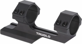 TRUGLO Tactical Hunting Shooting Versatile Durable One-Piece Picatinny Style Scope Mount with Rings