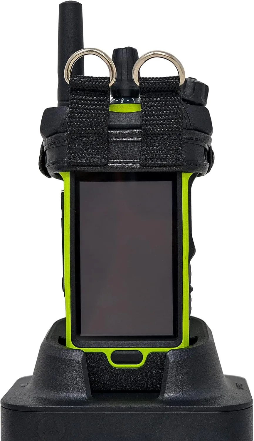 Turtleback Holder Case for Motorola APX Next XN with D Rings, Black Leather Duty Belt Holsterr, Heavy Duty, V4 (Black APXNEXT-XE)