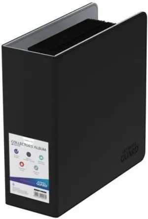 Ultimate Guard Collector's Album Compact | Trading Card Collection Binder with Black Xenoskin Cover & Reinforced 3 Heavy Duty D-Ring | Perfect for TCG Sleeves | Holder Album