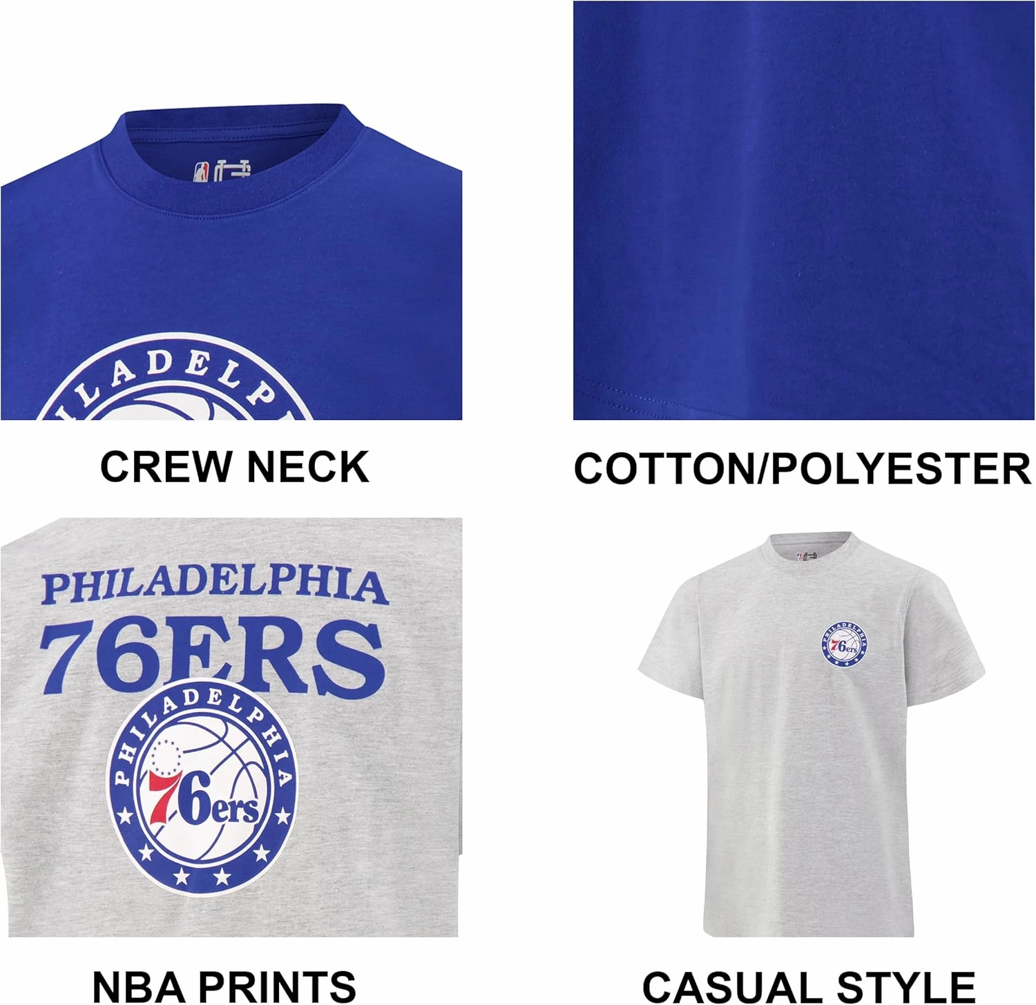 Ultra Game Youth NBA Official Super Soft 2 Pack T-Shirt Set