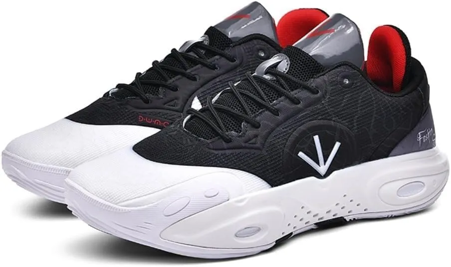 Unisex Basketball Shoes with a Mid Top Lightweight Fashionable Non Slip Breathable Sports Boots