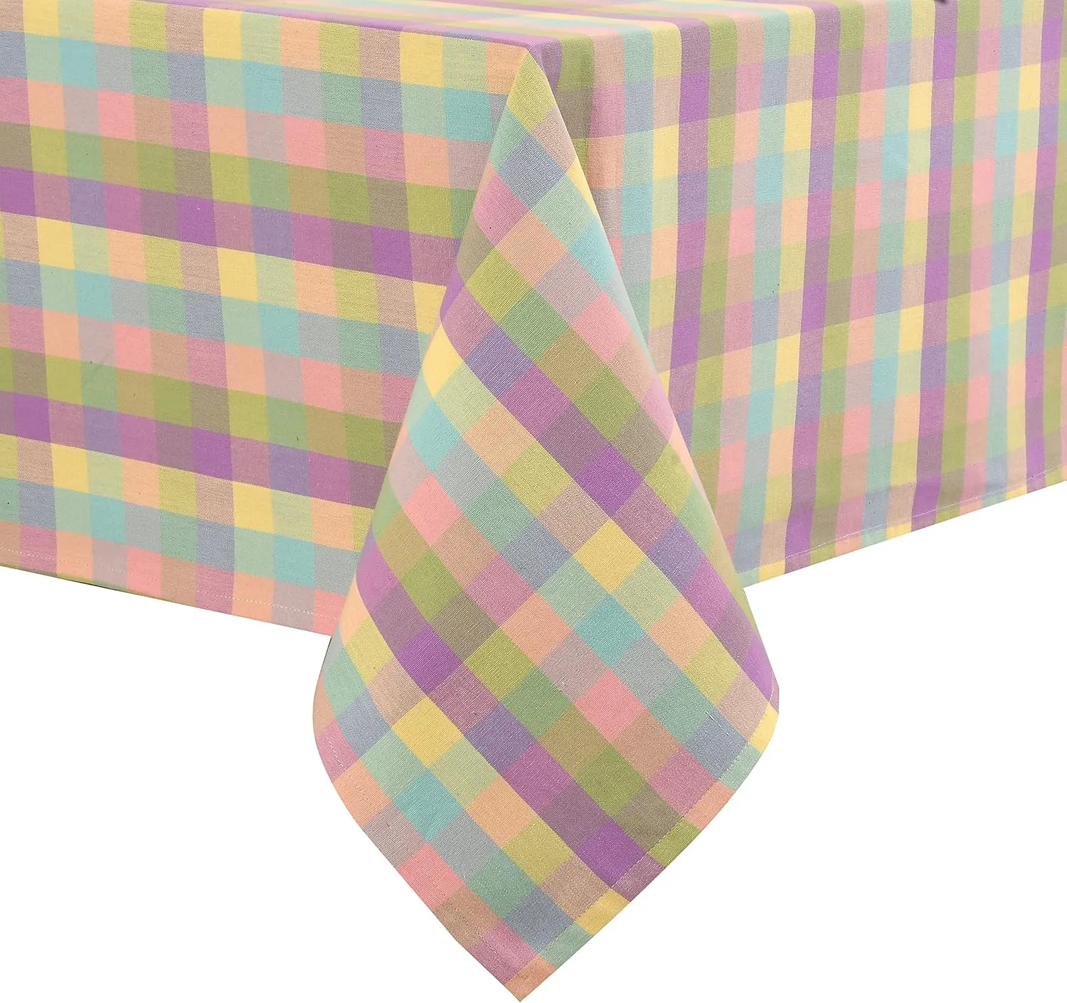 Urban Villa Easter Tablecloth Buffalo Check Table Cloth Tabletop Cover Kitchen Dining Tablecloth 100% Cotton Great Parties Wedding Holiday Dinner Easter Rectangle 60X102 Inches 8-10 Seats Table Cloth