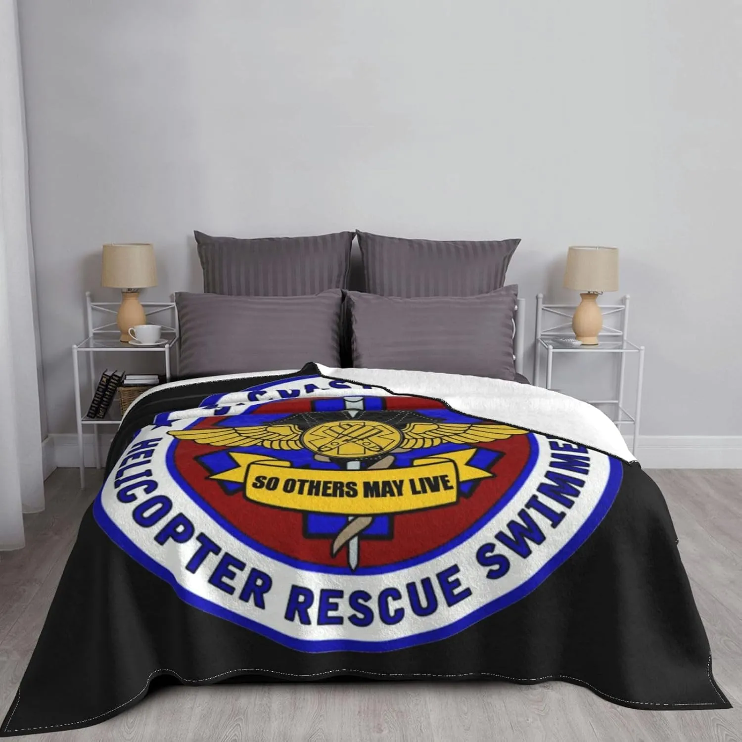 USCG Asts (Helicopter Rescue Swimmers),Super Soft Blanket, Winter Warm Blanket, Sofa Blanket, air Conditioning Blanket 50"x40"