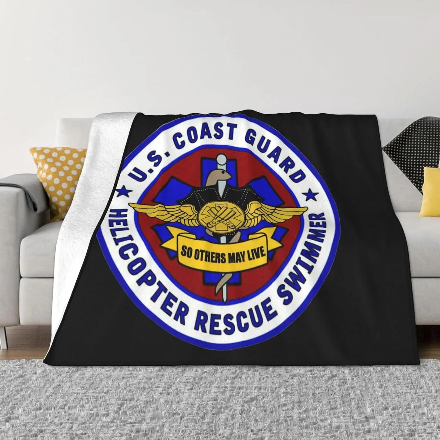 USCG Asts (Helicopter Rescue Swimmers),Super Soft Blanket, Winter Warm Blanket, Sofa Blanket, air Conditioning Blanket 50"x40"
