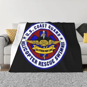 USCG Asts (Helicopter Rescue Swimmers),Super Soft Blanket, Winter Warm Blanket, Sofa Blanket, air Conditioning Blanket 50"x40"