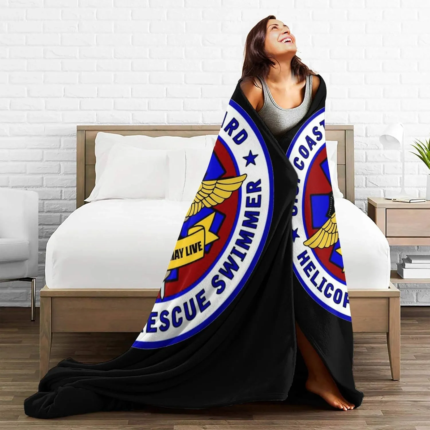 USCG Asts (Helicopter Rescue Swimmers),Super Soft Blanket, Winter Warm Blanket, Sofa Blanket, air Conditioning Blanket 80"x60"