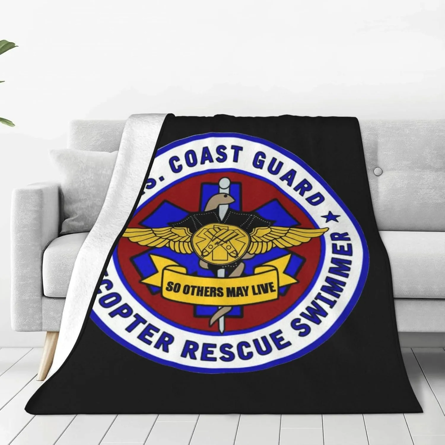 USCG Asts (Helicopter Rescue Swimmers),Super Soft Blanket, Winter Warm Blanket, Sofa Blanket, air Conditioning Blanket 80"x60"