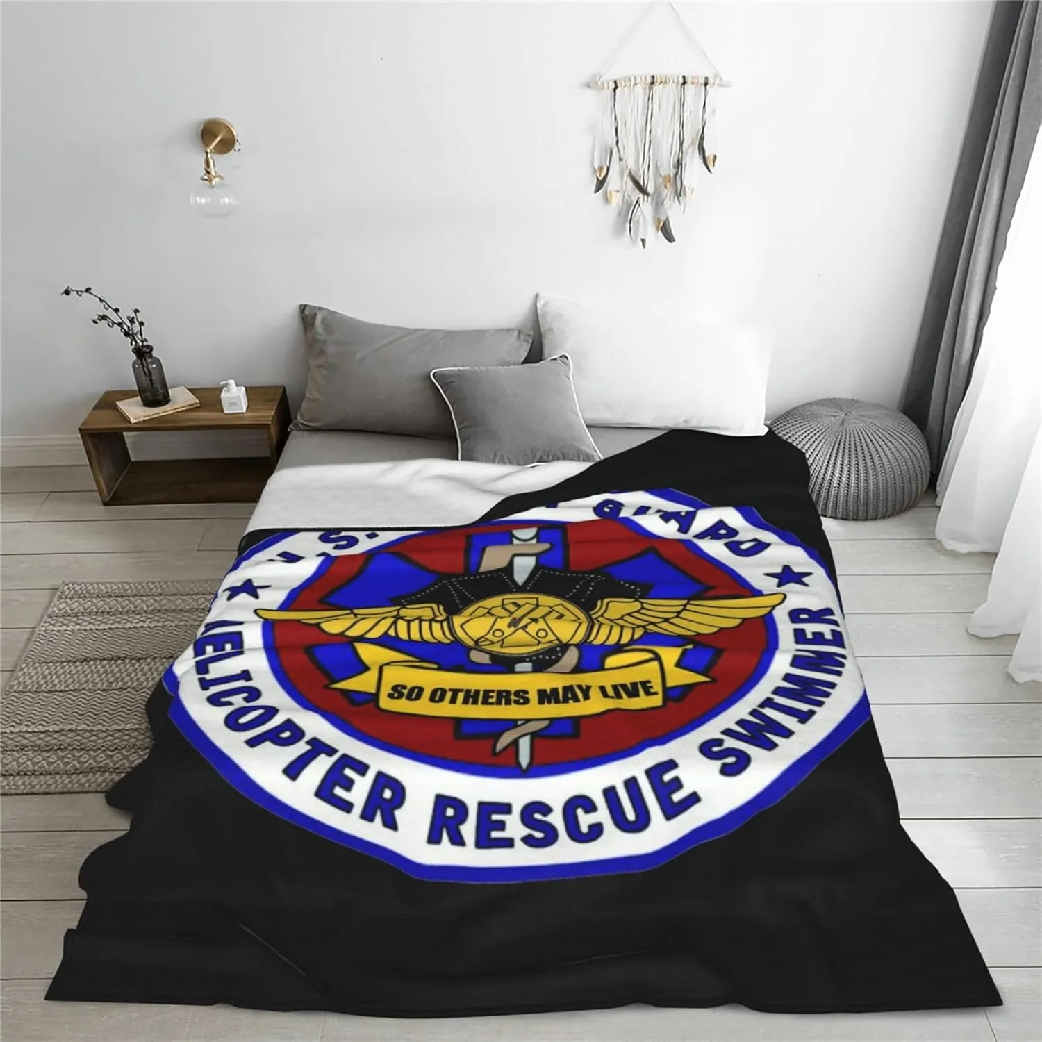 USCG Asts (Helicopter Rescue Swimmers),Super Soft Blanket, Winter Warm Blanket, Sofa Blanket, air Conditioning Blanket 80"x60"